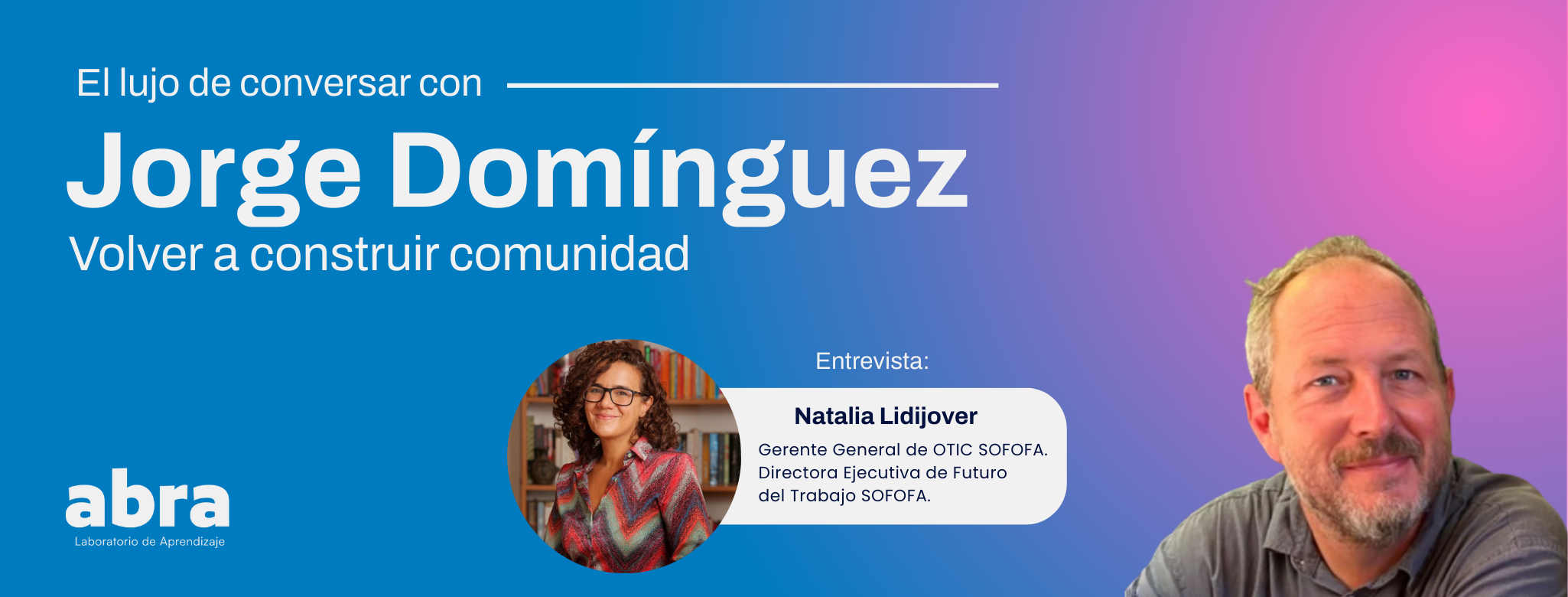 El lujo de conversar: Volver a construir comunidad